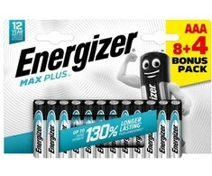 Energizer MAX Plus - AAA/12 vnt - 8 4 nemokamai