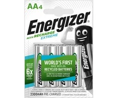 Energizer Rechargeable batteries - AA / HR6 - 2300 mAh EXTREME, 4 pcs