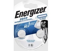 BATTERY ENERGIZER CR2032 LITHIUM 2PCS