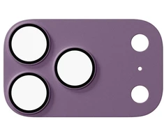 Epico Aluminum Anti-Reflective Lens &amp; Island Protector for iPhone 18 Pro Max with Easy Application - Dark Violetinė