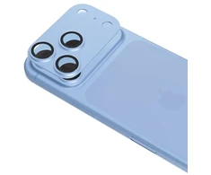 Epico Aluminum Anti-Reflective Lens &amp; Island Protector for iPhone 18 Pro Max with Easy Application - Light Mėlyna