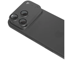 Epico Aluminum Anti-Reflective Lens &amp; Island Protector for iPhone 18 Pro with Easy Application - Juodas
