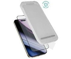 „Epico Hero Glass 3D“ itin plataus kampo dėklas su dulkių aplikatoriumi, 2 vnt., skirtas „iPhone 15/16“