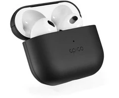 Epico Leather dėklas Airpods 4 - Juodas