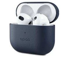 Epico Leather dėklas Airpods 4 - mėlynas