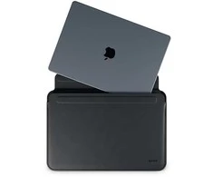 EPICO Leather case for Apple MacBook Pro 16" - juodas
