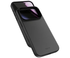 „Epico Leather Pro Mag+“ dėklas, skirtas „iPhone 17 Pro“, suderinamas su „Qi2“ ir „MagSafe“, juodas