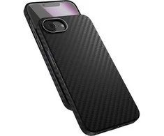 Epico Mag+ anglies pluošto dėklas, skirtas iPhone 16e - Juodas