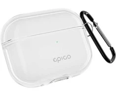 Epico permatomas dėklas with Carabiner AirPods Pro 3 - Baltas permatomas