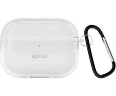 Epico permatomas dėklas with Carabiner AirPods Pro 3 - Baltas permatomas