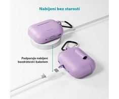 Epico silicone dėklas with carabiner | AirPods Pro 3 | violetinė | safety carabiner