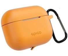 Epico silicone dėklas su carabiner | AirPods Pro 3 | oranžinis | safety carabiner
