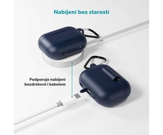 Epico silicone dėklas with carabiner | AirPods Pro 3 | dark mėlynas | safety carabiner