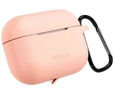 Epico silicone dėklas su carabiner | AirPods Pro 3 | pink | safety carabiner