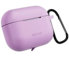 Epico silicone dėklas su carabiner | AirPods Pro 3 | violetinė | safety carabiner