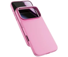 „Epico Silicone Pro Mag+“ dėklas, skirtas „iPhone 17 Pro“, suderinamas su „Qi2“ ir „MagSafe“, rožinis