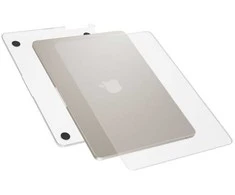 Epico Slim Shell, skirtas Macbook Air 13" 2018/2020 (A1932/A2179/M1 Air A2337) – matinis skaidrus