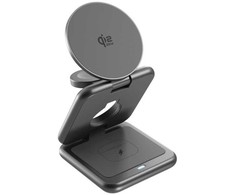 Epico UltraBase Qi2 25W 3in1 Fold Metal Mag+ Wireless Charging Stand EF60 | Kosminė pilka