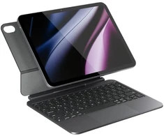 Epico UltraBoard Slim Aluminum Keyboard with Case EK40 | iPad 10.9" (A14)/11" (A16) | Space Juodas | CZ | Multi-touch trackpad