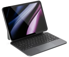 Epico UltraBoard Slim Aluminum Keyboard with Case EK40 | iPad 10.9" (A14)/11" (A16) | Space Juodas | CZ | Multi-touch trackpad