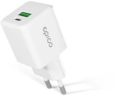 „Epico UltraBoost EA20“ 20 W GaN greitasis įkroviklis iš tinklo – baltas