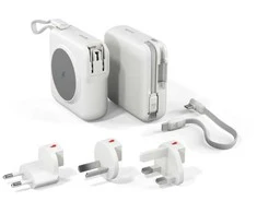 Epico UltraPack 3in1 10 000mAh travel powerbank and ET50 power adapter | baltas