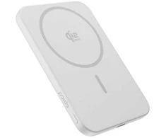 Epico UltraPack Qi2 25W Slim 5000mAh aliuminio Mag+ wireless powerbank EM55 | sidabrinis | MagSafe compatible