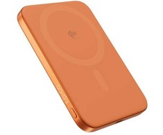 Epico UltraPack Qi2 Slim 5000mAh aliuminio Mag+ wireless powerbank EM51 | cosmic oranžinis | 15W
