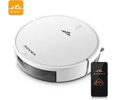 ETA robotas dulkių siurblys | ETA124890010 ROVER | Wet&amp;Dry | Veikimo laikas (maks.) 110 min | Li-Ion | 2600 mAh | Dulkių talpa 0,2 L | Baltas