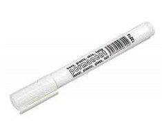Euro Naradi Permanent marker, round tip, baltas