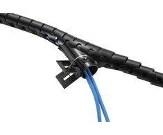 EVOLVEO CableHold, organizér kabelů, 2,5 m x 2 cm, samosvorný, černý