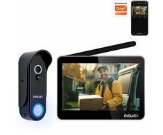 EVOLVEO DoorPhone W7, namų belaidžio vaizdo domofono rinkinys su WiFi juodu monitoriumi