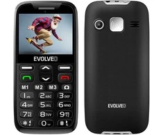 EVOLVEO EasyPhone XR, mobilusis telefonas senjorams su įkrovimo stovu, juodas