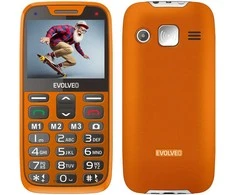 EVOLVEO EasyPhone XR, mobilusis telefonas senjorams su įkrovimo stovu, oranžinis