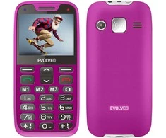 EVOLVEO EasyPhone XR, mobilusis telefonas senjorams su įkrovimo stovu, rožinė