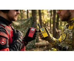 EVOLVEO FreeTalk 2W, PMR radio with 0.5 and 2W output power, yellow and juodas