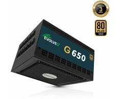 EVOLVEO G650 maitinimo šaltinis 650 W, 80+ GOLD, ATX 3.1, aPFC, 140 mm ventiliatorius