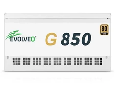 Montech EVOLVEO G850, zdroj 850W, 80+ GOLD, ATX 3.1, aPFC, 140 mm ventilátor, plně modulární, záruka 3 roky, bílý