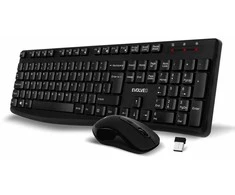 Klaviatūra ir pelė Evolveo Set Klaviatūra su pele K1050, Belaidė 2.4GHz, US INTL, juoda