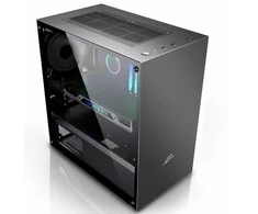 EVOLVEO M4, korpusas mATX, 1x120 mm PWM ventiliatorius, skaidrus šonas, juodas