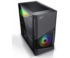 EVOLVEO M5, korpusas mATX, permatomas šonas, juodas