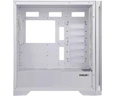 EVOLVEO Ptero Q2G, ATX korpusas, 4 ARGB ventiliatoriai, priekinis ir šoninis stiklinis skydelis, baltas