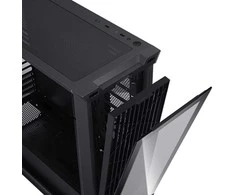 EVOLVEO Ptero Q2G, skříň ATX, 4x ARGB ventilátor, čelní+boční panel sklo, juoda