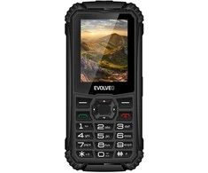 EVOLVEO StrongPhone Q1, vandeniui atsparus, patvarus dviejų SIM kortelių telefonas, juodas