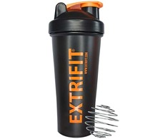 Šakotuvas Extrifit Shaker 600 ml juodas, oranžinis logo