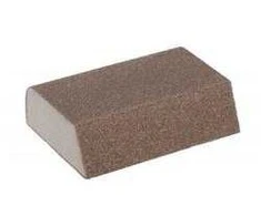Festa Abrasive sponge, 100 x 70 x 25 mm, chamfered, coarse 80