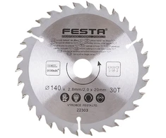 Festa medienos pjūklo diskas TCT, O 140 x 2,8 x 20 mm, 30 dantų