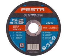 Festa metalo pjovimo diskas, Ø 125 x 1,2 x 22,2 mm