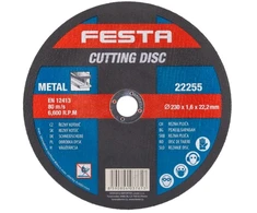 Festa metalo pjovimo diskas, O 230 x 1,6 x 22,2 mm