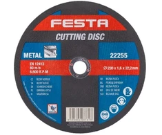 Festa metalo pjovimo diskas, O 230 x 1,6 x 22,2 mm
